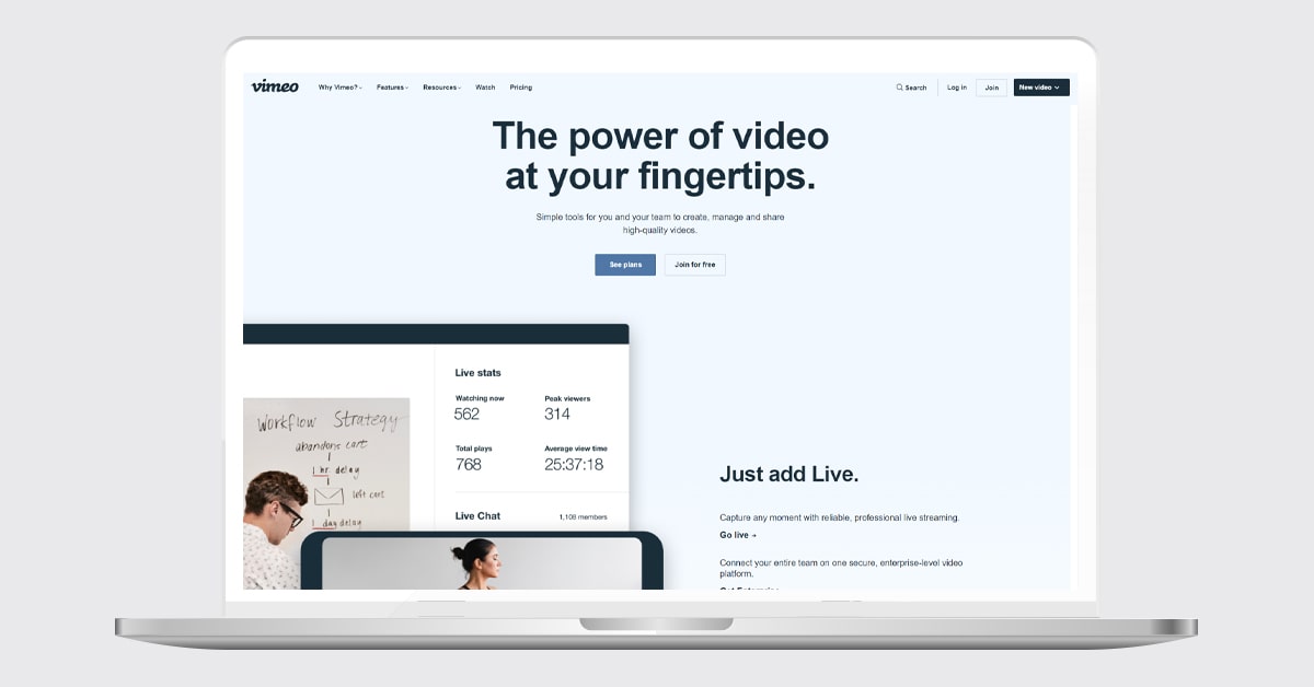 Vimeo Video Hosting Platform